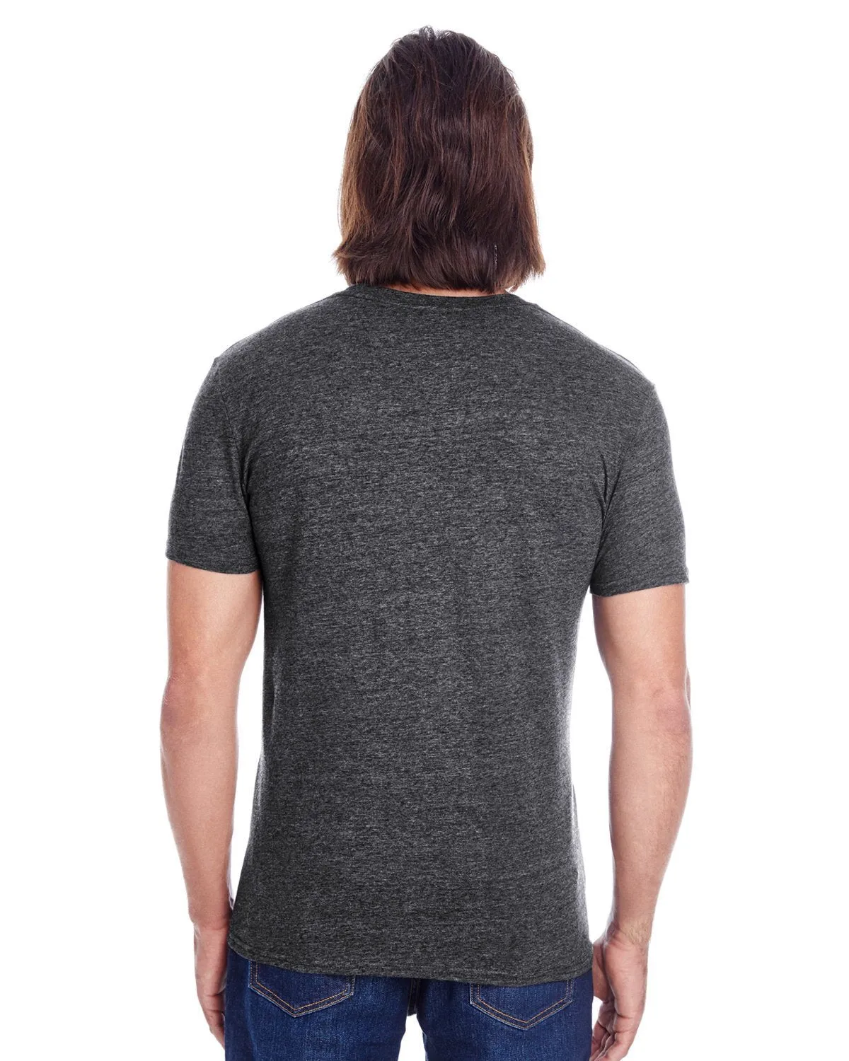 102A-Threadfast Apparel-BLACK TRIBLEND