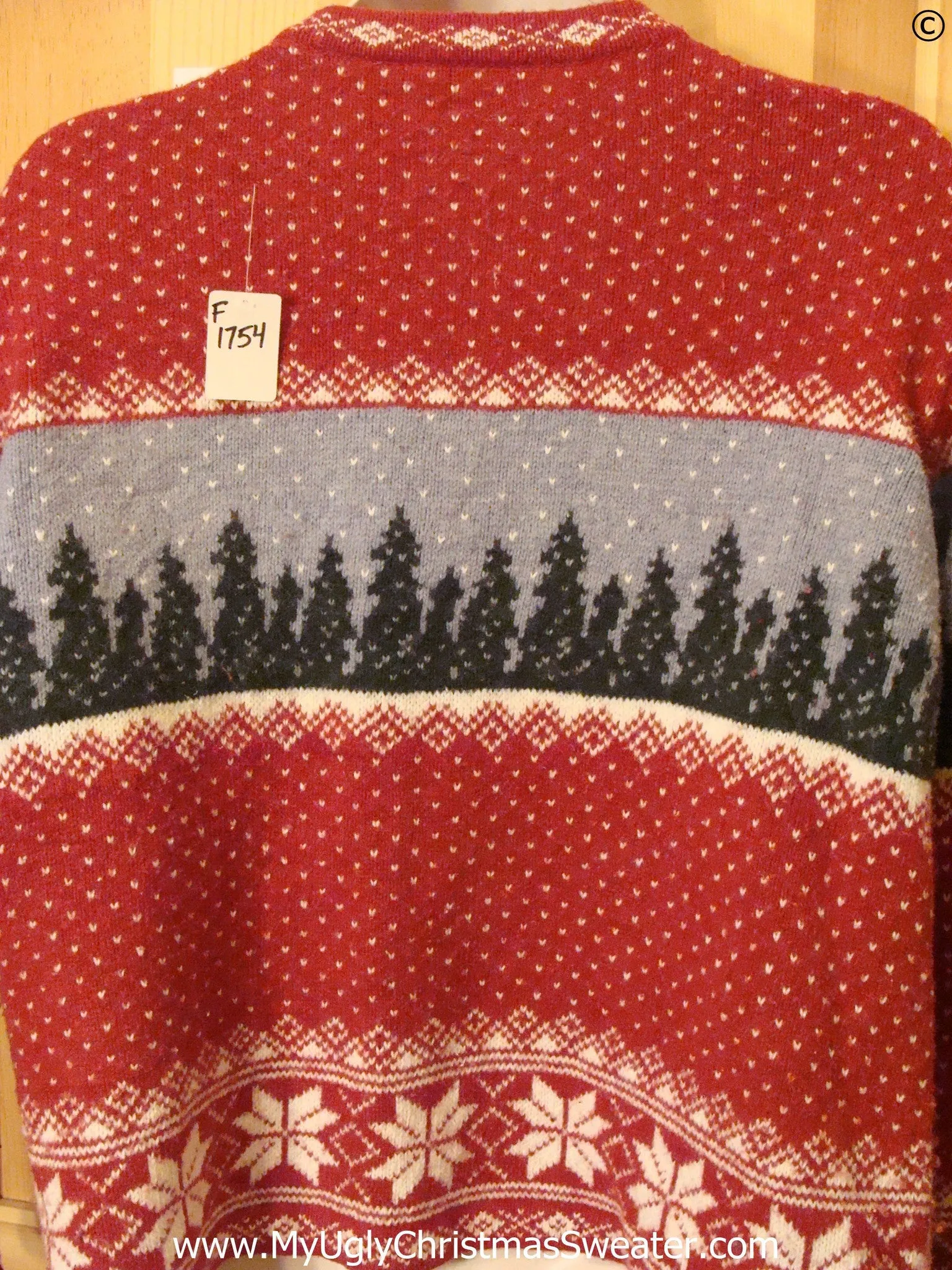 2sided Winter Theme Tacky Christmas Sweater