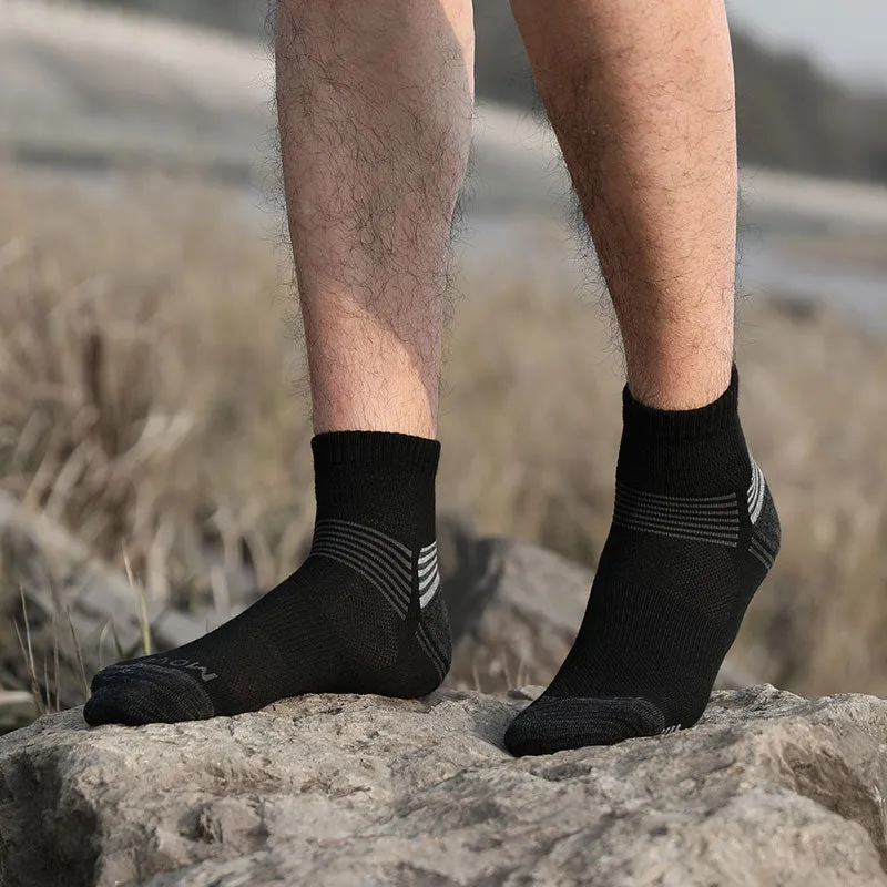 3-Pack Polyester Mesh Terry Socks for Men