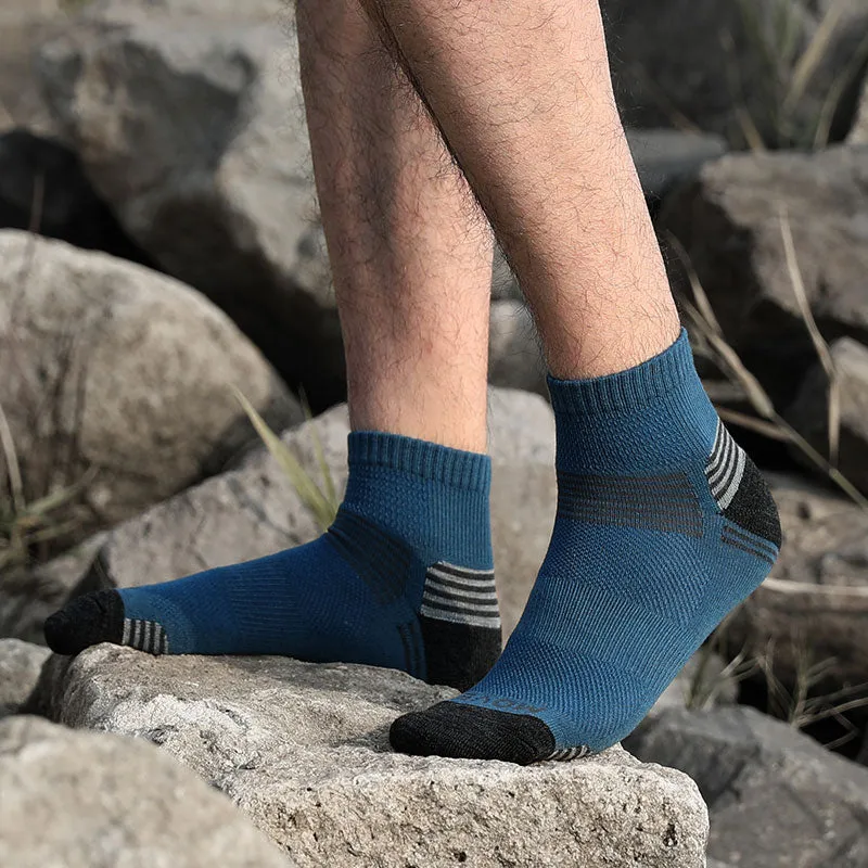 3-Pack Polyester Mesh Terry Socks for Men