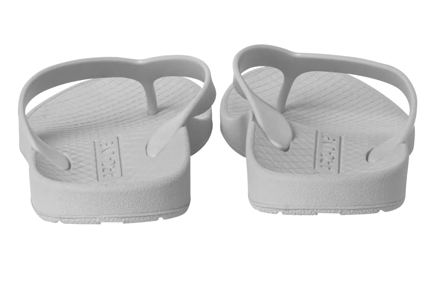 Archline Balance Flip Flops - White