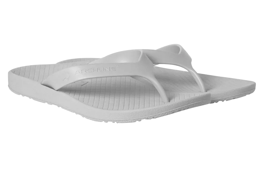 Archline Balance Flip Flops - White