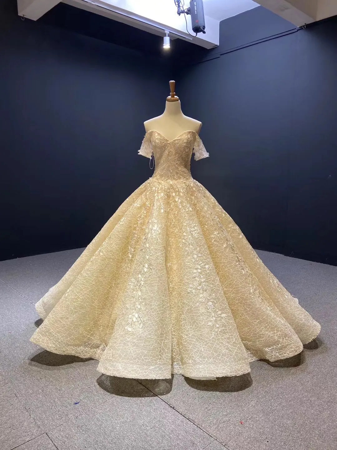 Ball Gown Off-the-shoulder Applique Long Prom Dress Unique Evening Gowns MLH0449