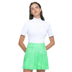 Barrel Fit Club High Neck Short Sleeve-WHITE