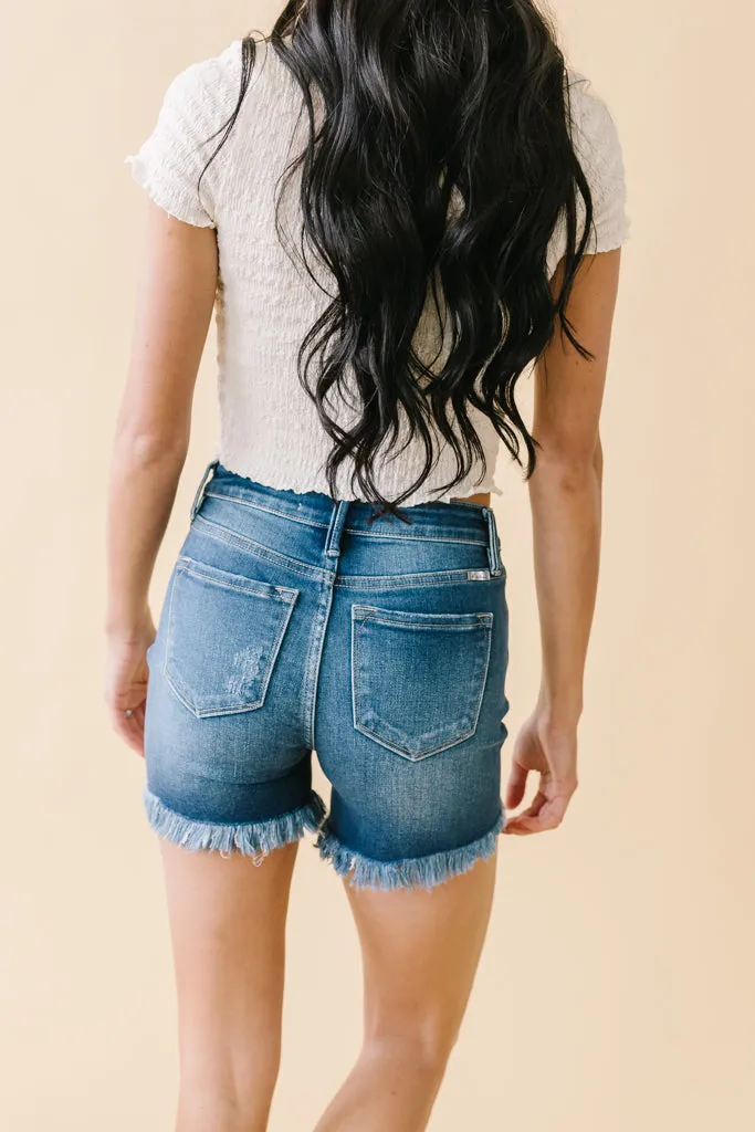 Belong With Me KanCan Button-fly Frayed Shorts