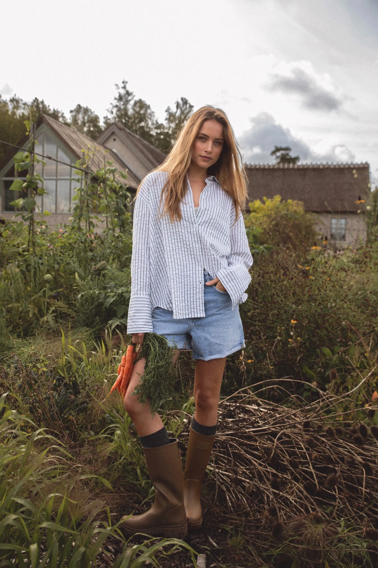 Bibi Crepe Shirt - Navy
