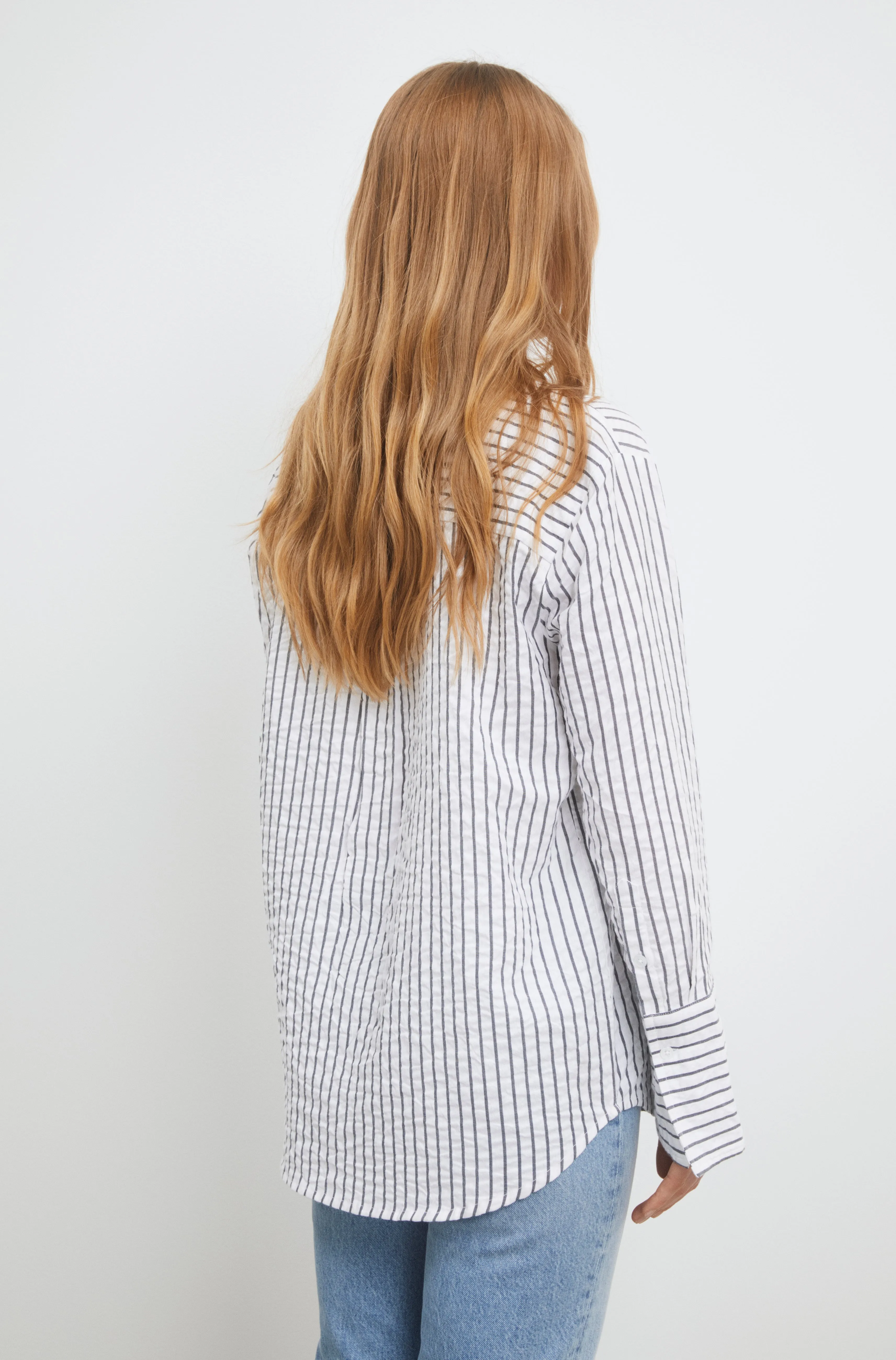 Bibi Crepe Shirt - Navy