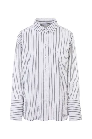 Bibi Crepe Shirt - Navy