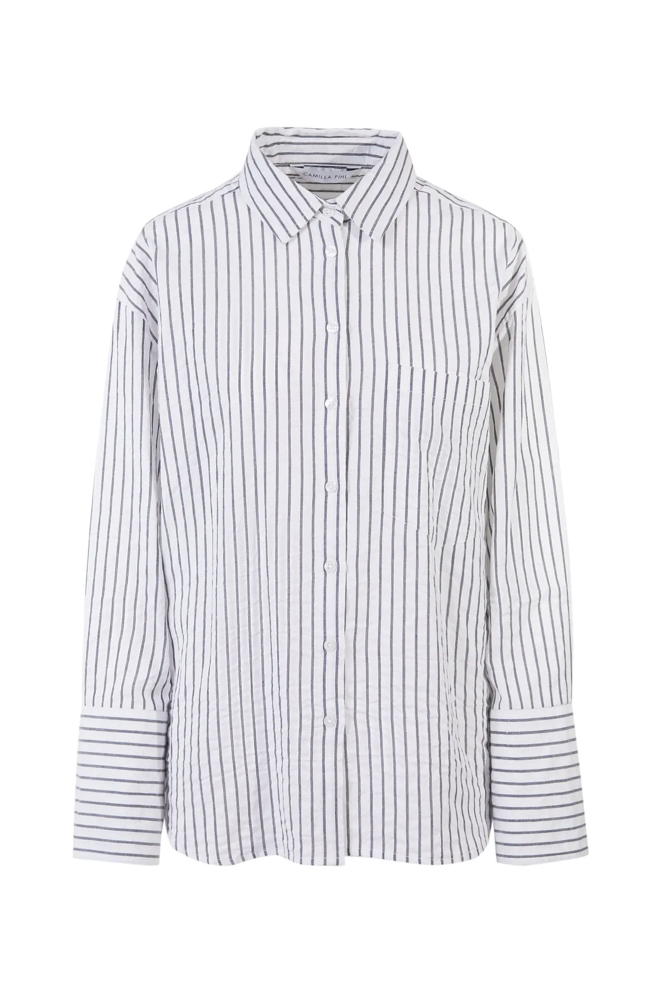 Bibi Crepe Shirt - Navy