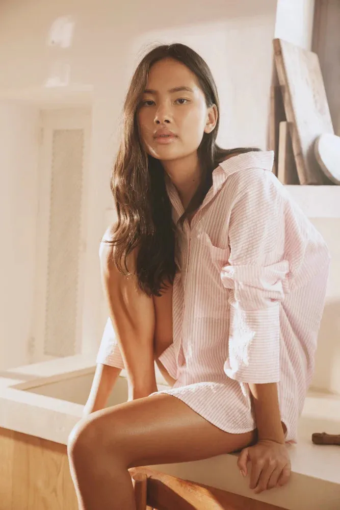 Bibi Crepe Shirt - Soft Pink