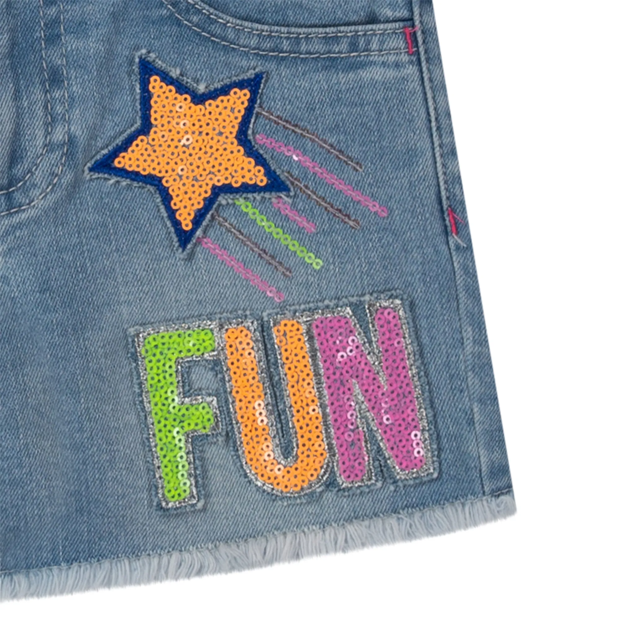 Billieblush Denim Shorts Party Double Stone Bleach