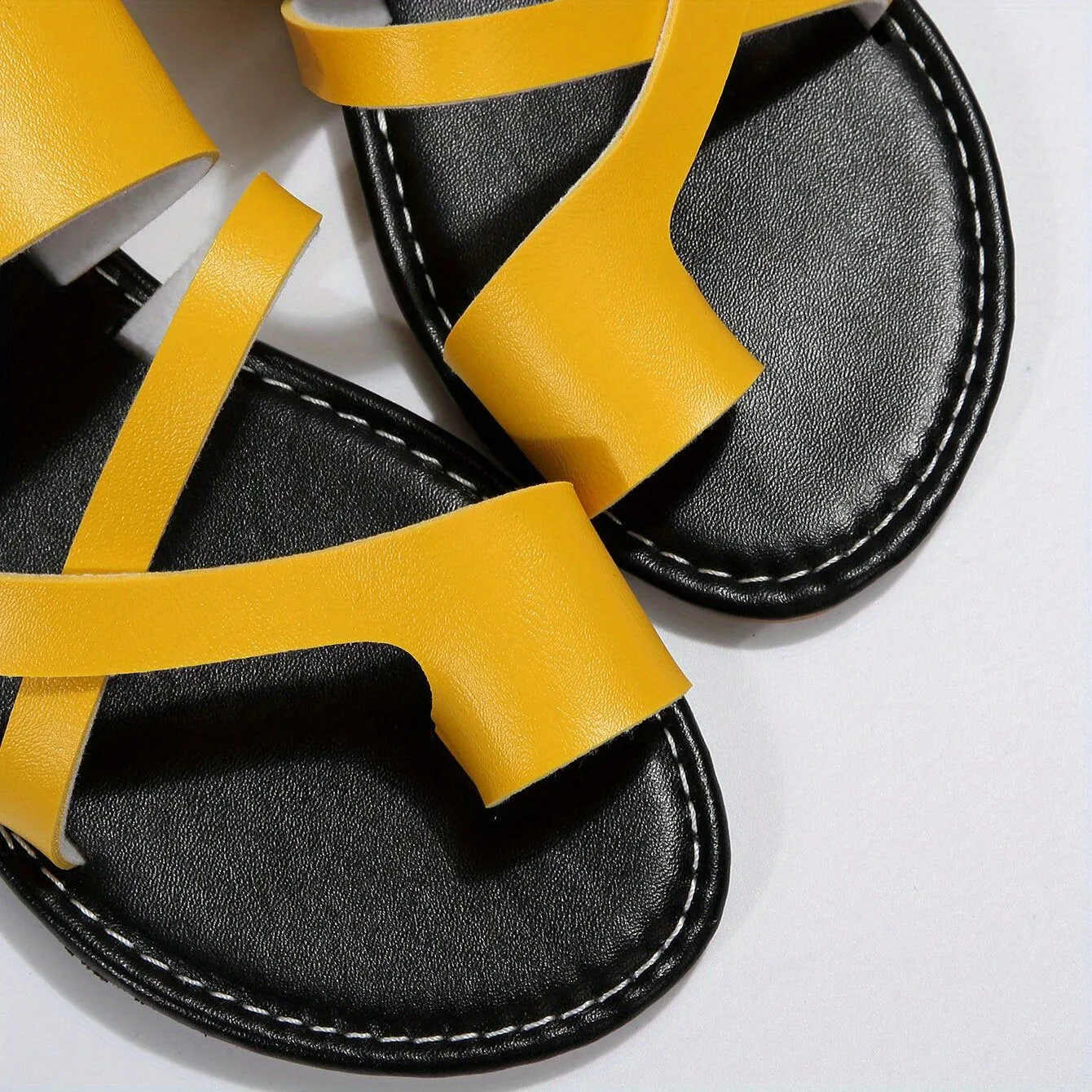 Casual Cross-strap Open Toe Flat Slipper Sandals