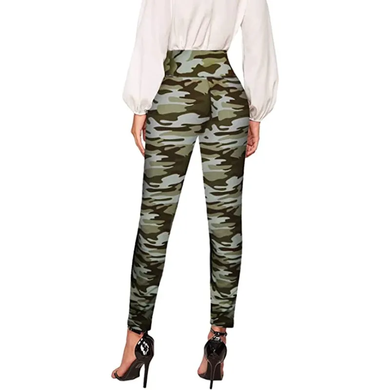 Classic Regular Fit Skinny Leggings With Print For Women
