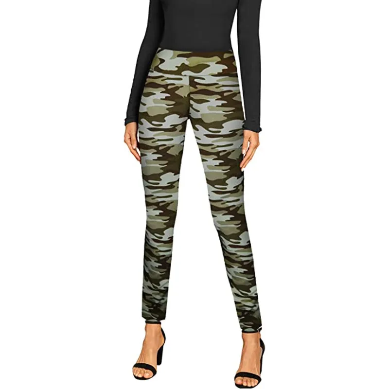 Classic Regular Fit Skinny Leggings With Print For Women