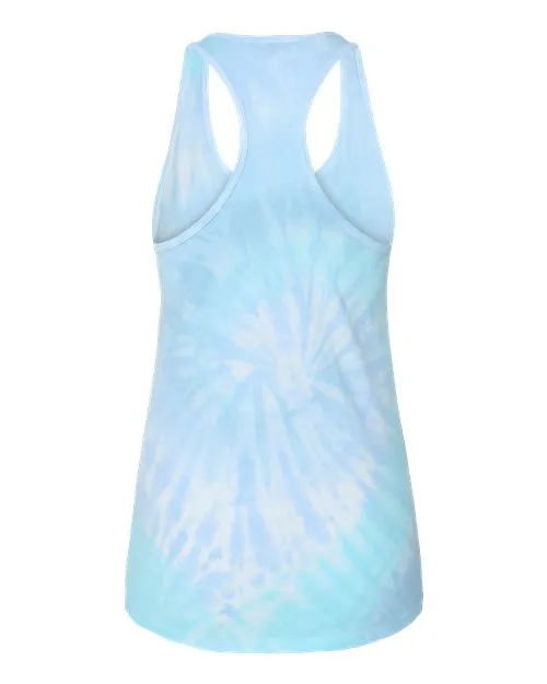 Colortone Women's Tie-Dyed Racerback Tank Top