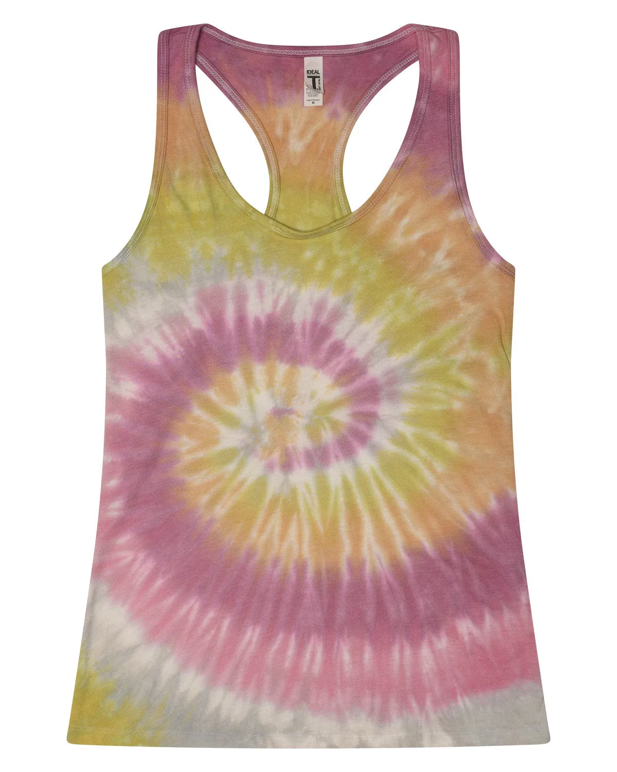 Colortone Women's Tie-Dyed Racerback Tank Top