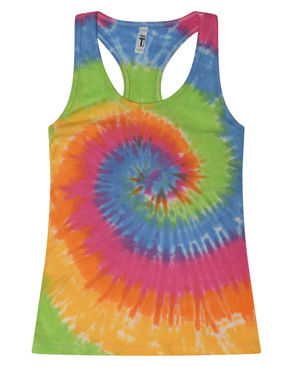 Colortone Women's Tie-Dyed Racerback Tank Top