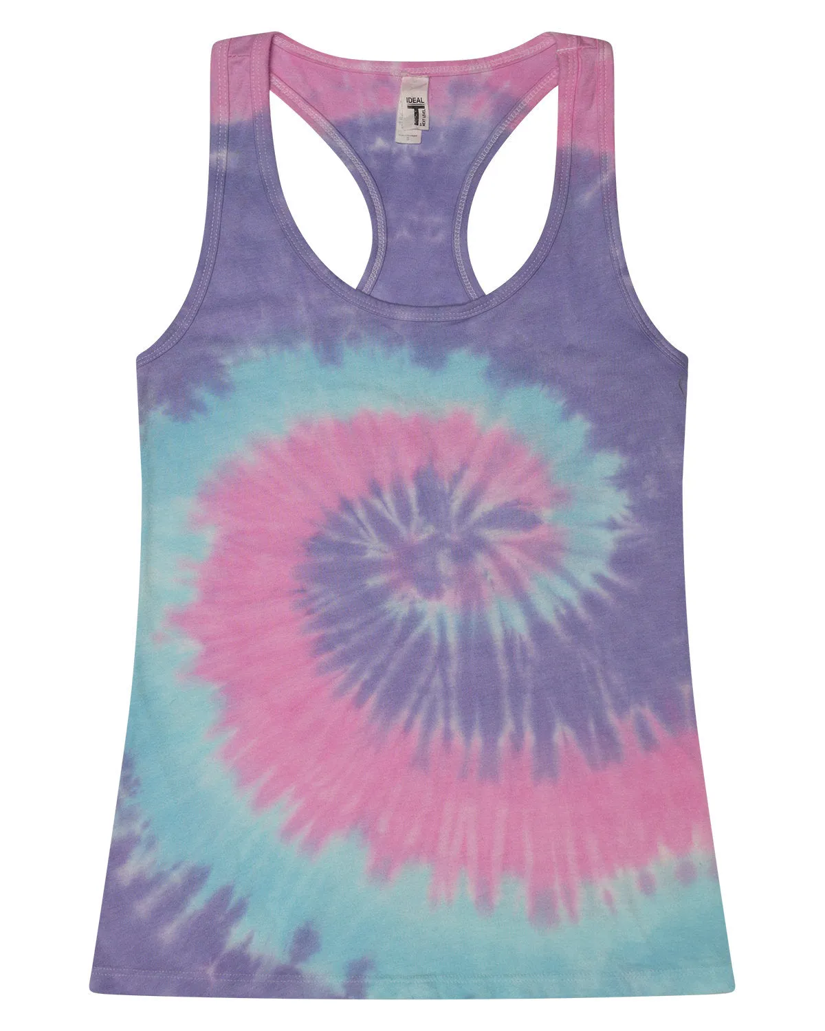 Colortone Women's Tie-Dyed Racerback Tank Top