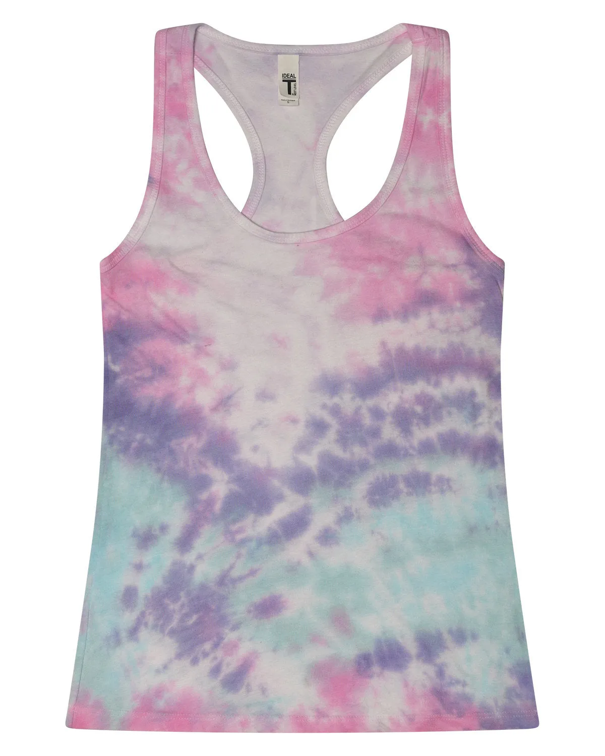 Colortone Women's Tie-Dyed Racerback Tank Top