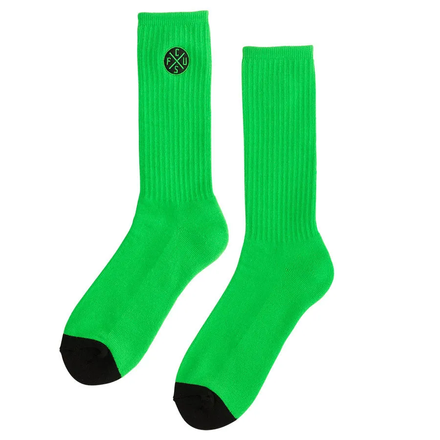Creature Contrast Socks Green 9-11 1 Pair Mens