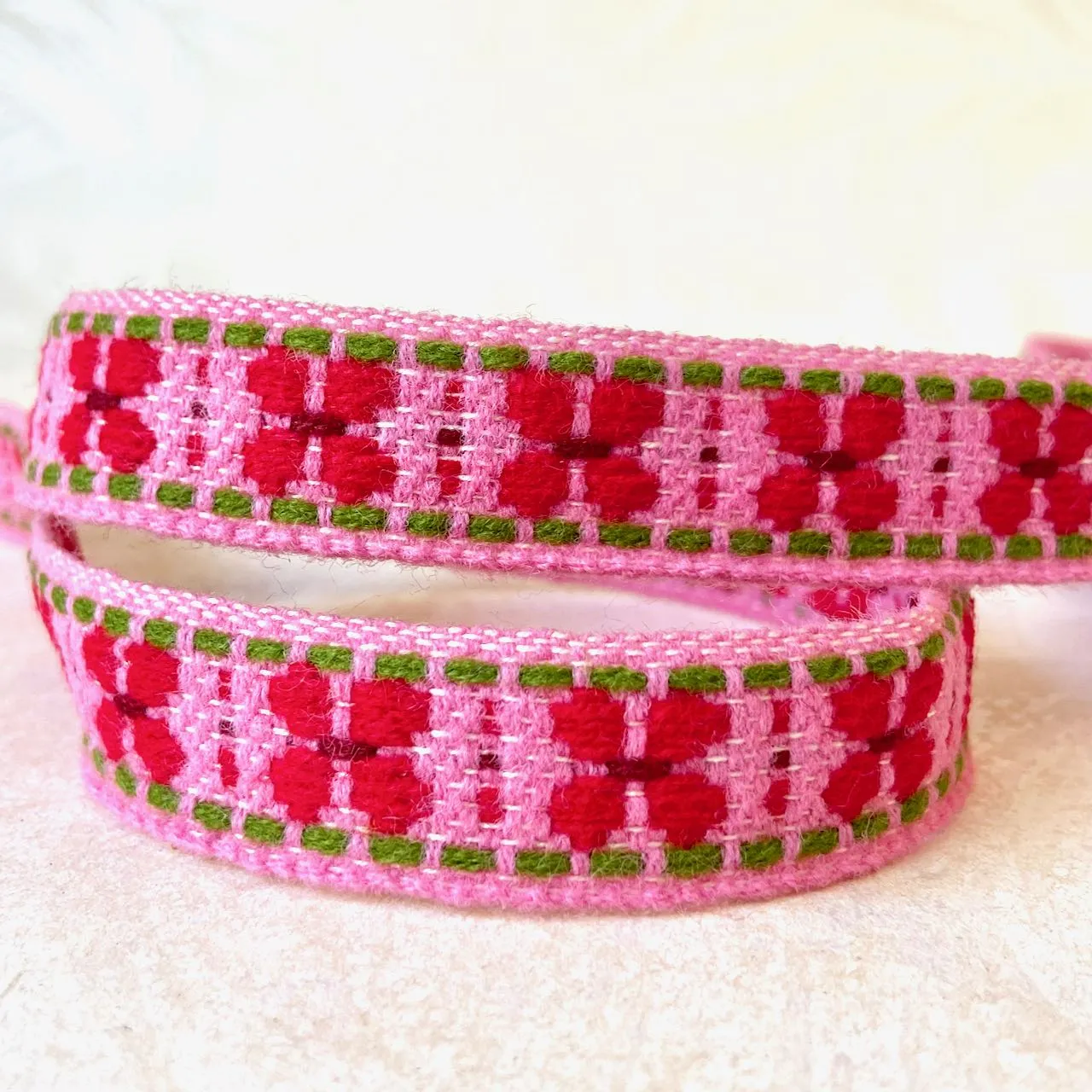 Geometric Flower Shape Woven Sweater Trim - Multiple Colorways