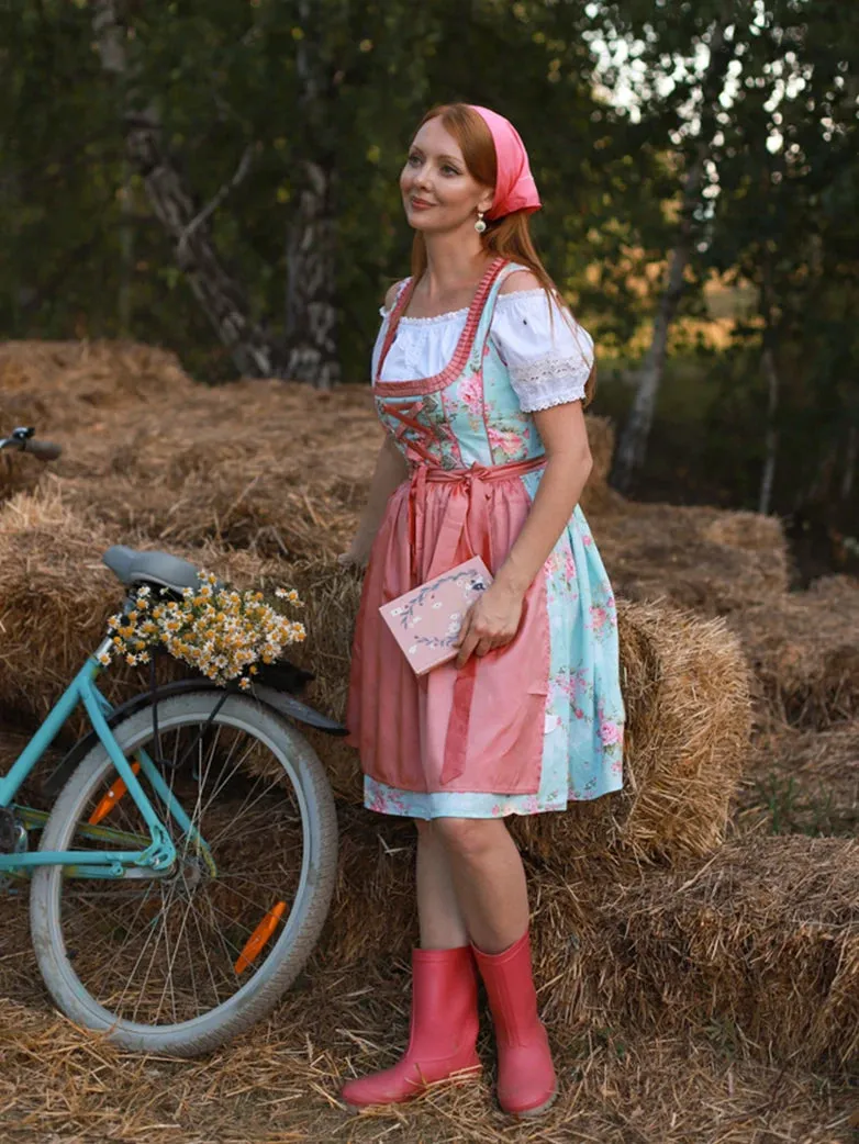 German Bavarian Oktoberfest Costumes Top/Dress/Apron