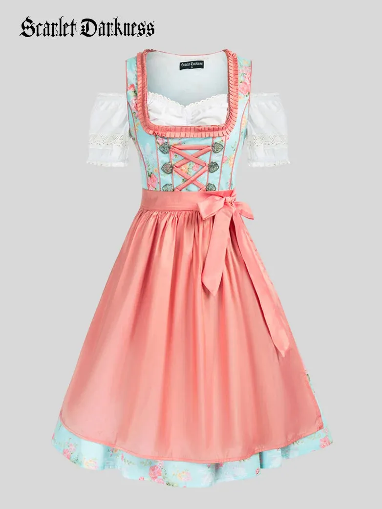 German Bavarian Oktoberfest Costumes Top/Dress/Apron