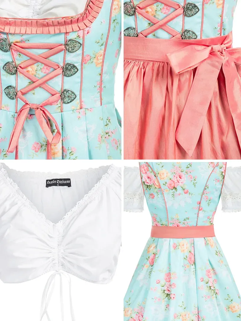 German Bavarian Oktoberfest Costumes Top/Dress/Apron