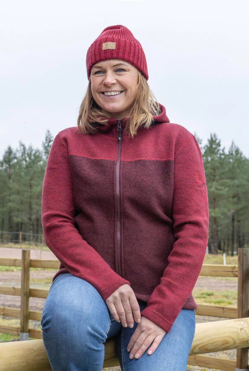 HILMA HOOD, 100% FILTAD ULL — GREY