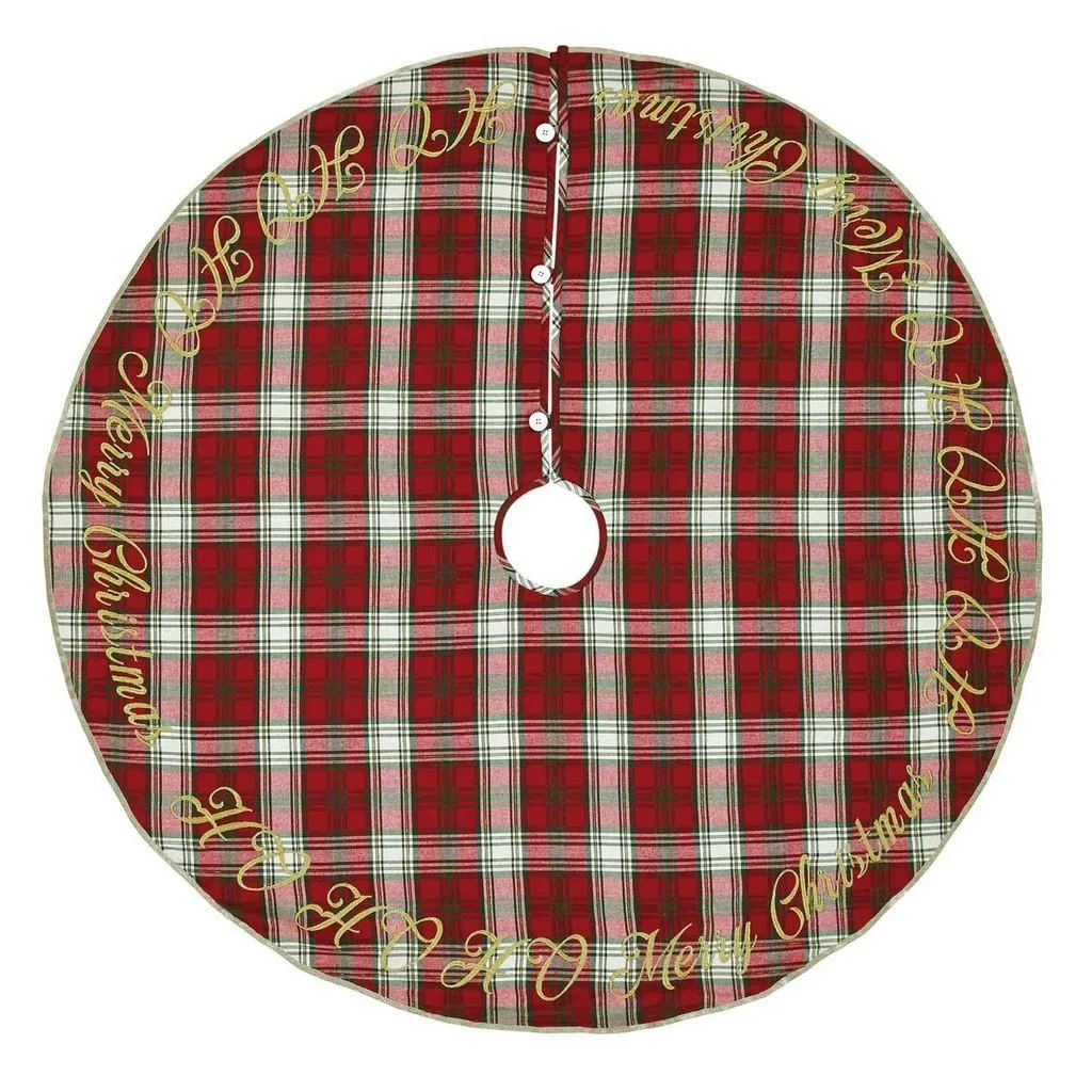 HO HO Holiday Tree Skirt 48"