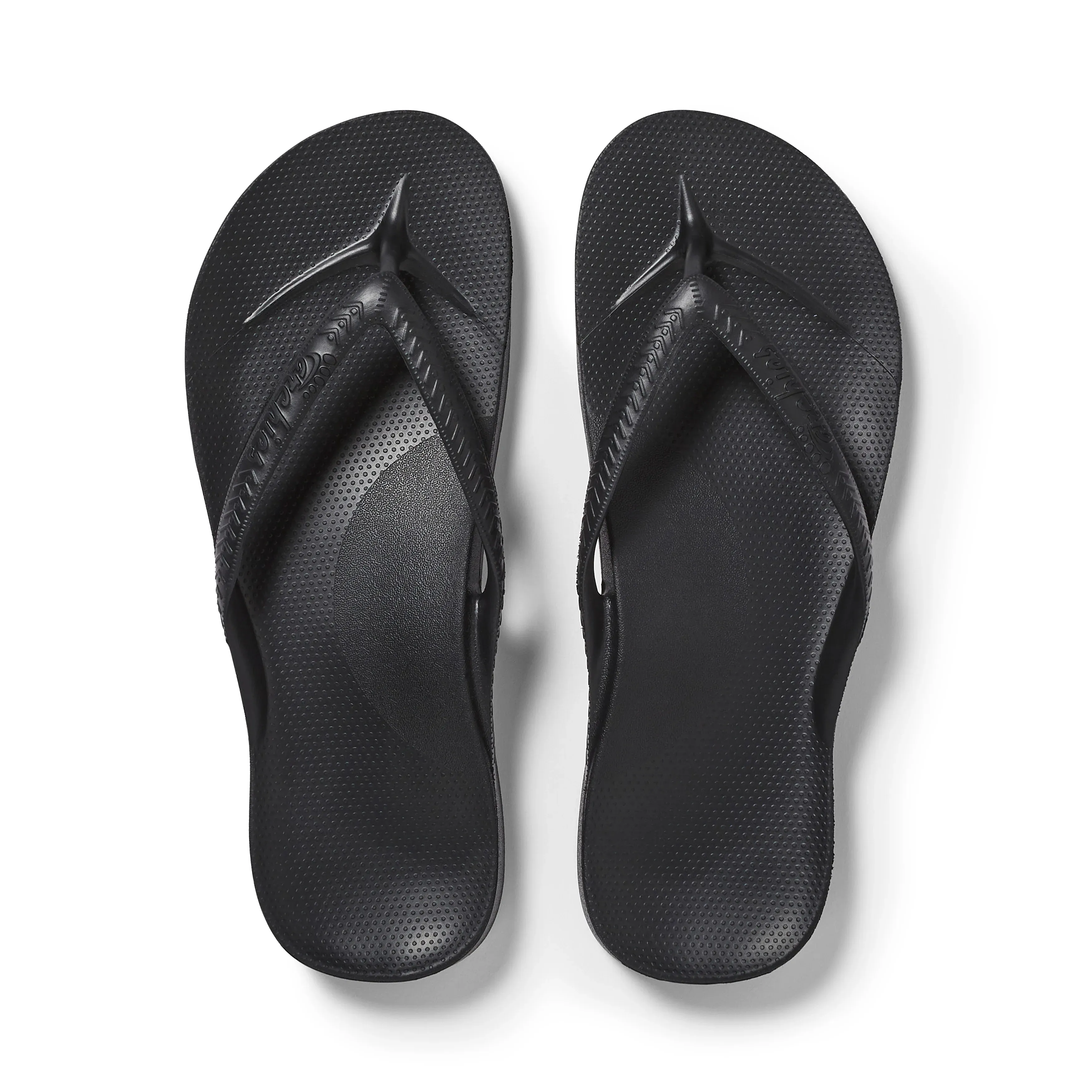Kids - Arch Support Thongs - Black
