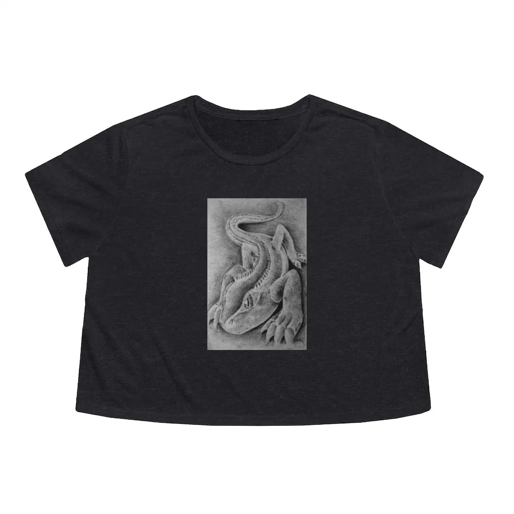 Lizzy the Lizard Women's Flowy Cropped Tee