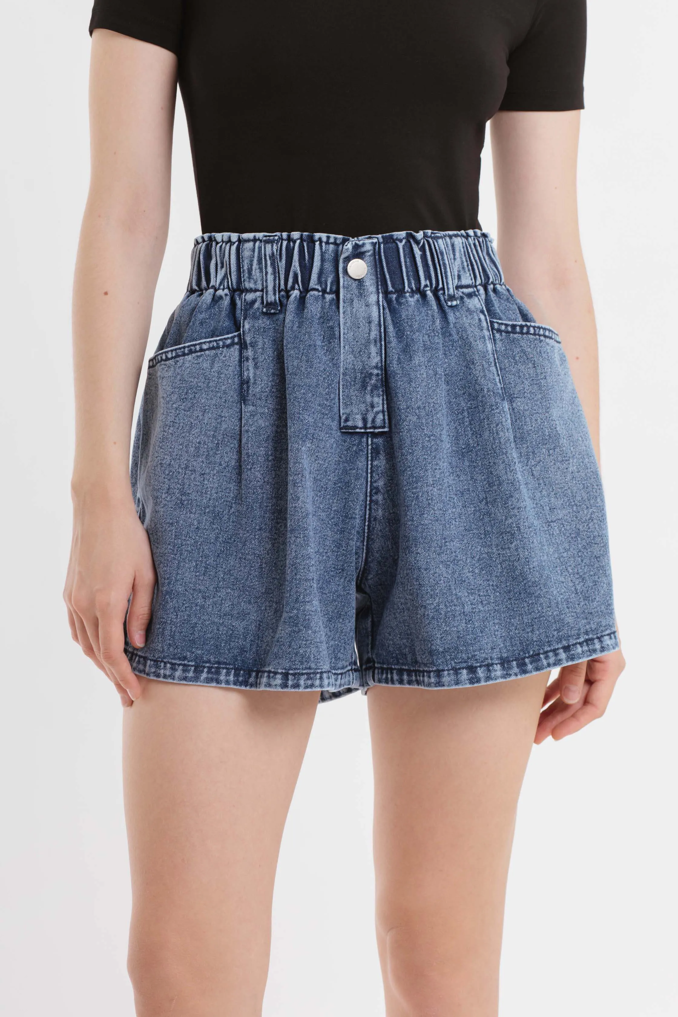 Medium Blue Denim Shorts