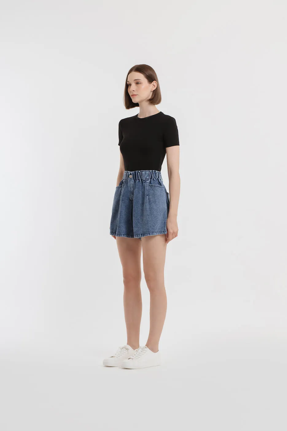 Medium Blue Denim Shorts