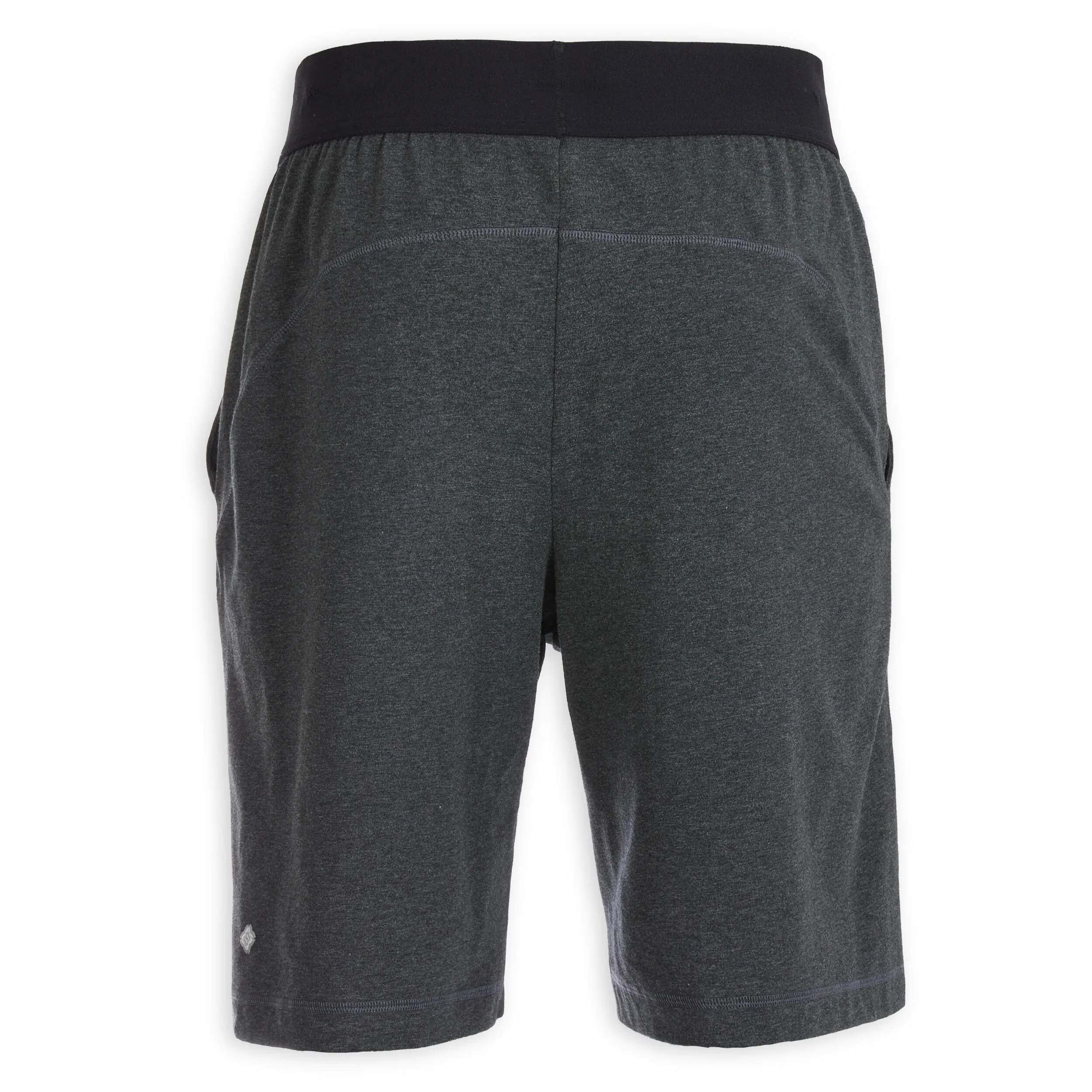 Men's cotton yoga shorts Ecodesign - gray KIMJALY, dark gray/black