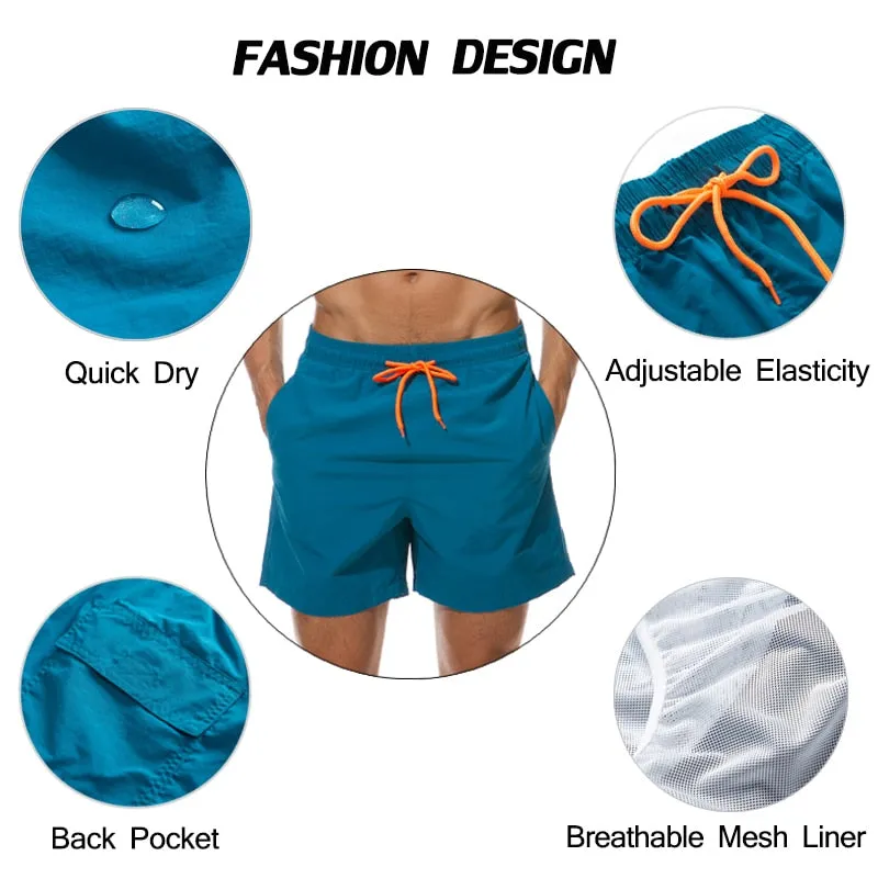Mens Swimwear Swim Trunks Beach Board Shorts Swimming Pants Swimsuits Running Sports Surfing Shorts