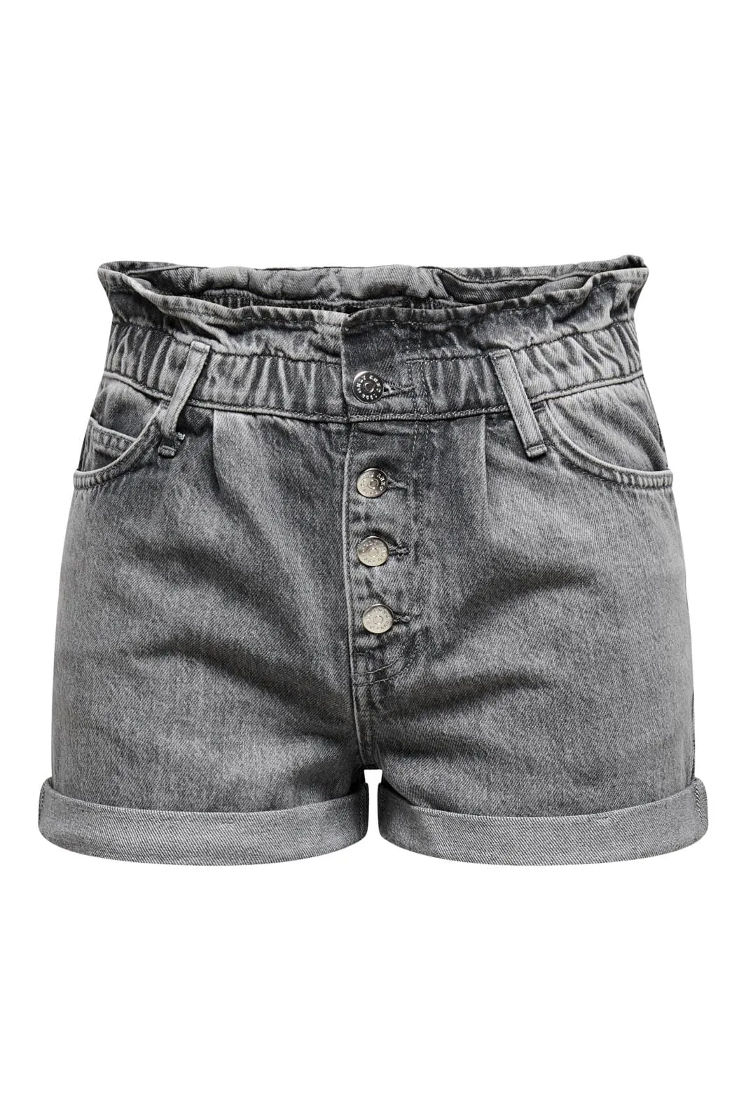 Only - Onlcuba Paperbag Shorts - 3771795 Grey Denim