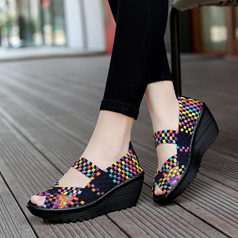 Owlkay Wedge Comfort Soft Sole Sandals