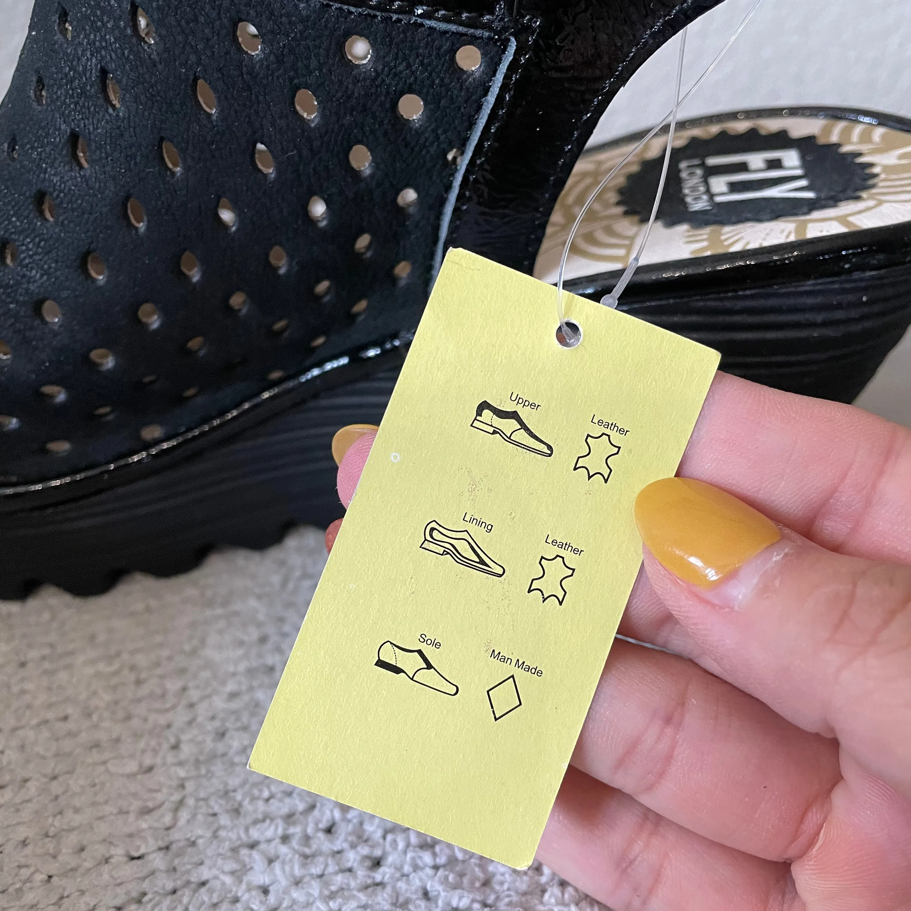 Perforated Wedge Sandals