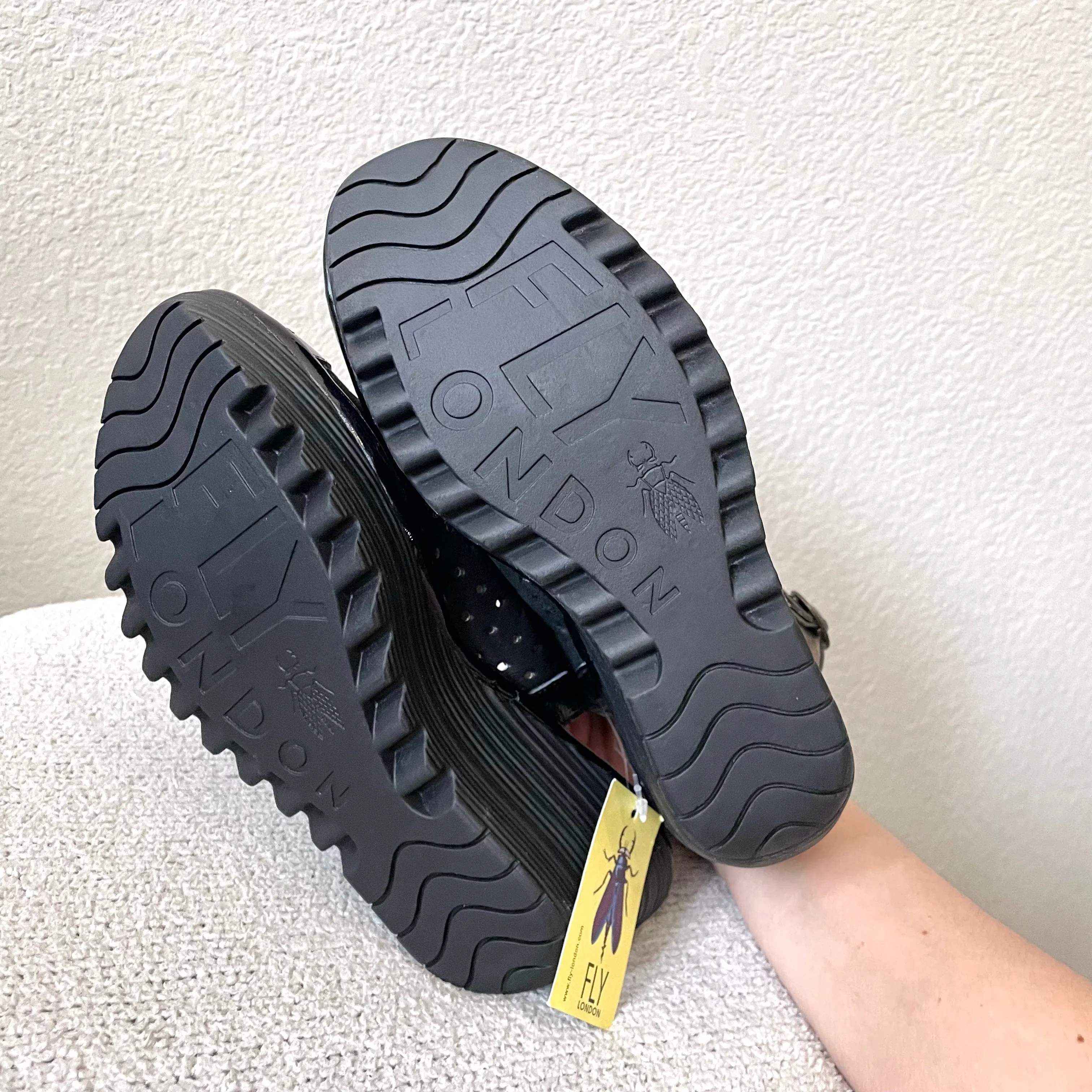 Perforated Wedge Sandals