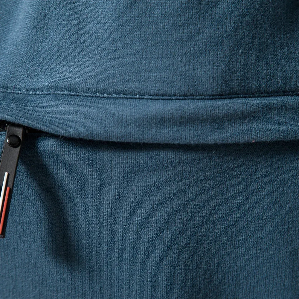 Pocket Shorts for Men 100% Cotton Casual Sport Short Pants Men Stretch Waist Quality Sweatshorts Summer Mens Shorts