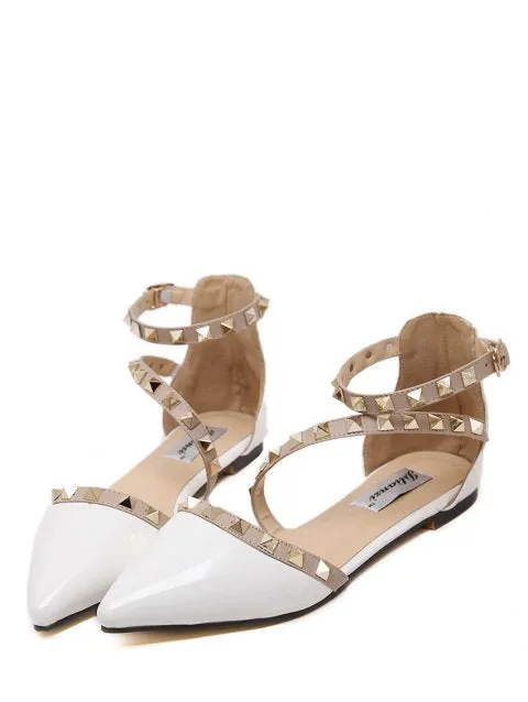 Point Toe Flat Sandals