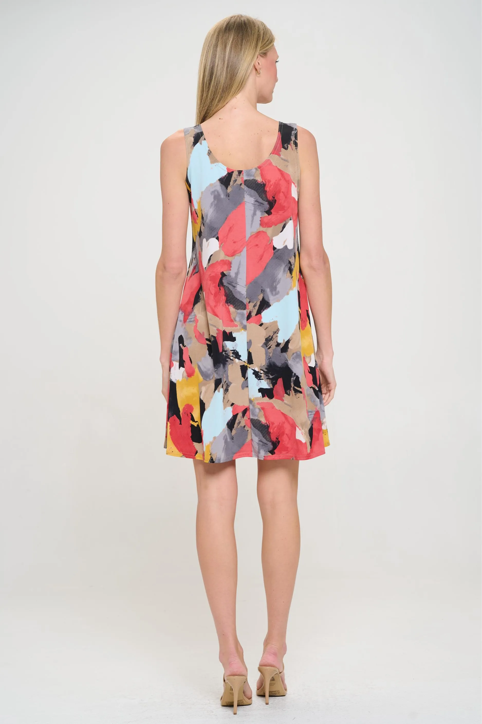 Print Missy Tank Dress Sleeveless Prints - 7003HT-TRP1-W430
