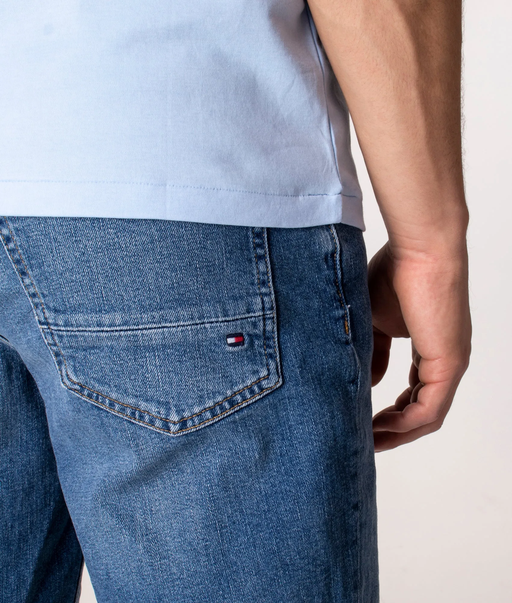 Regular Fit Faded Brooklyn Denim Shorts