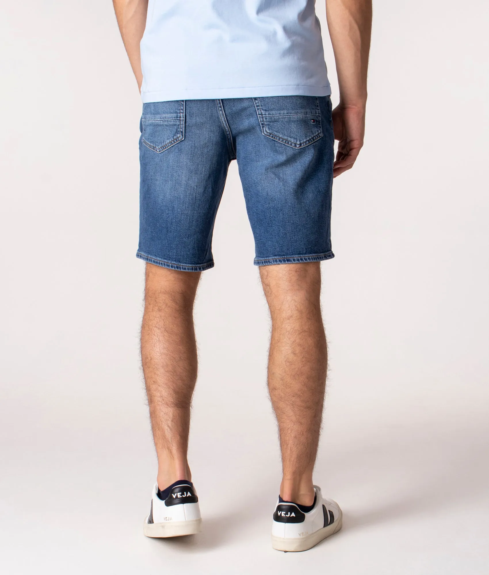 Regular Fit Faded Brooklyn Denim Shorts