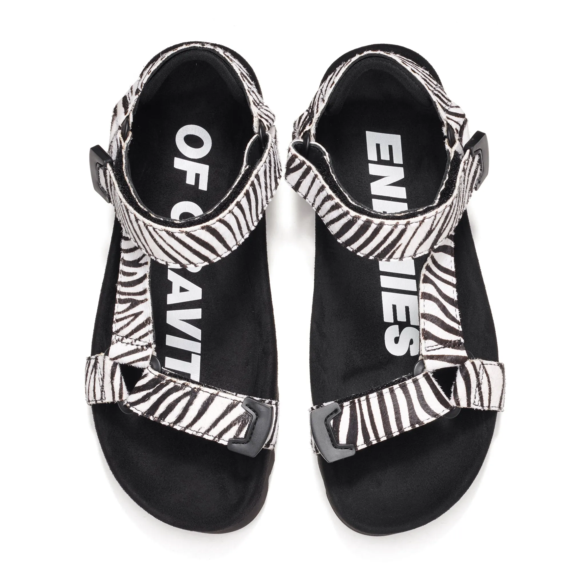 Sandal Tooth Wedge Zebra