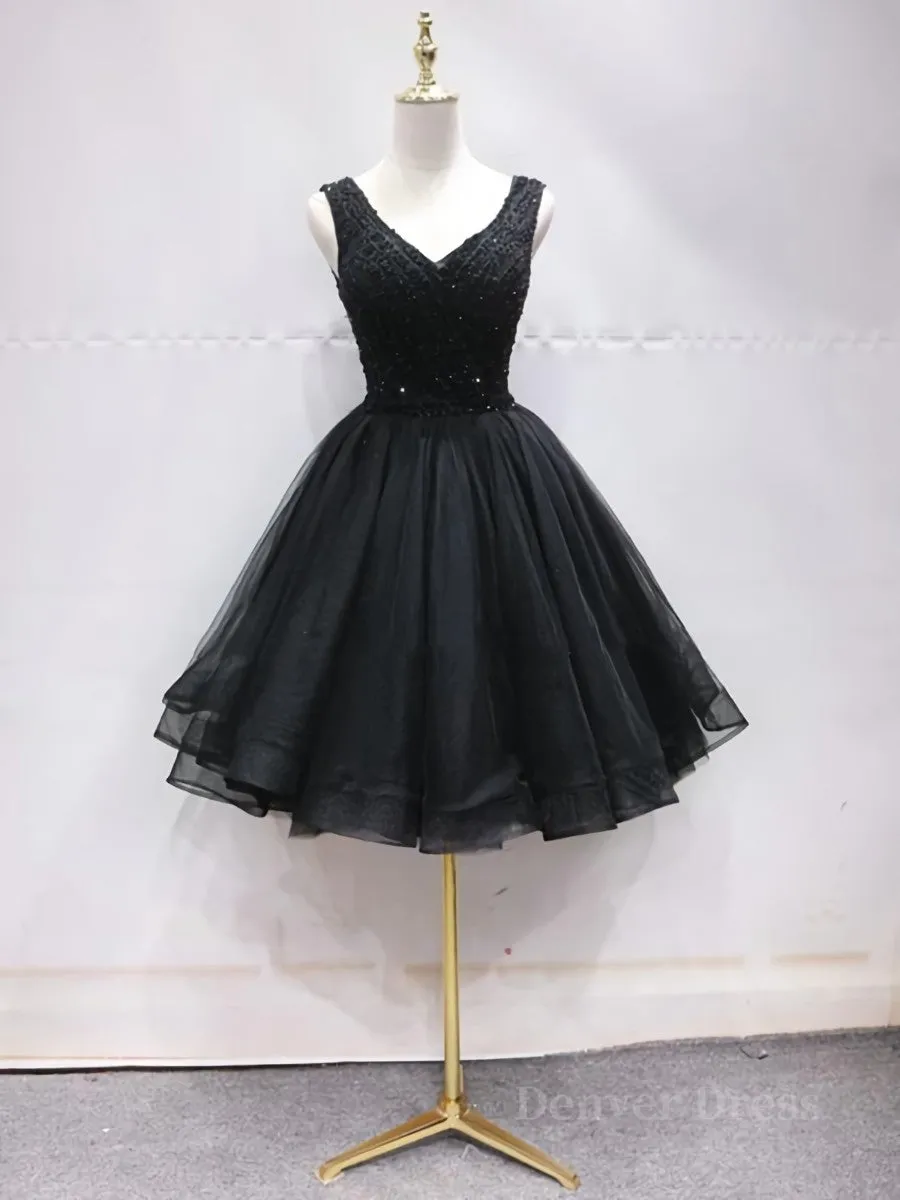 Short Black Lace Prom Dresses Short Black Lace Homecoming Graduation Dresses