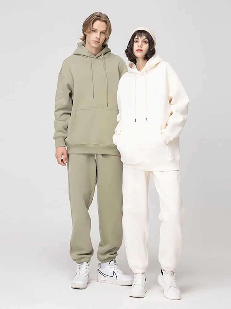 Solid Color Hooded Velvet Thickened Hoodie