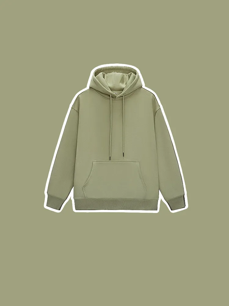 Solid Color Hooded Velvet Thickened Hoodie