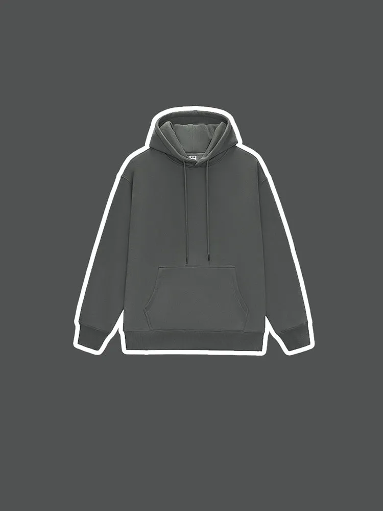 Solid Color Hooded Velvet Thickened Hoodie